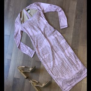 Lilac midi dress